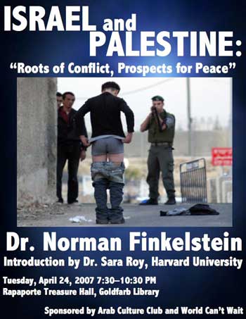 Norman Finkelstein: Roots of Conflict, Prospect for Peace